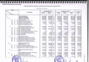 Informe de proyectos yPRESUPUESTARIA